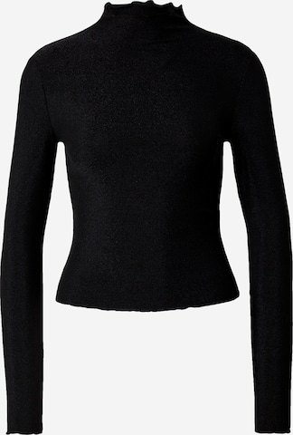 PIECES Shirt 'PCSANDRA' in Black: front