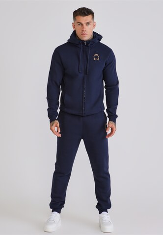 SikSilk Sweatjacke 'Essentials' in Blau