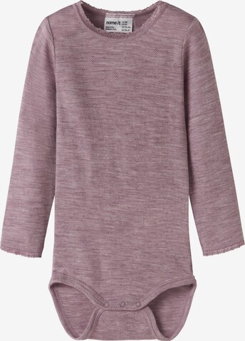 NAME IT - Pijama entero/body 'NMFWang' en lila: frente