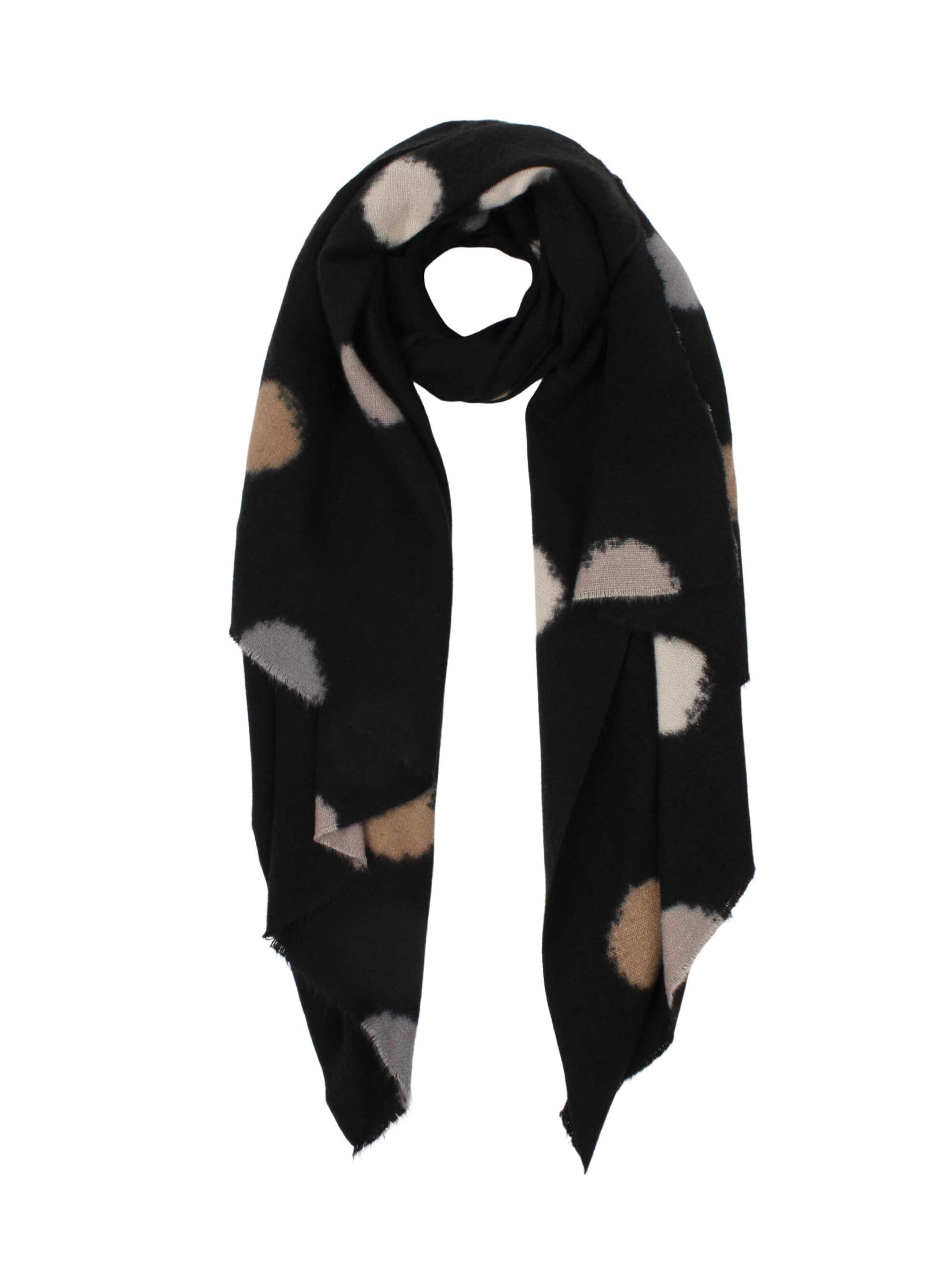 SAMAYA Schal 'Cleron' in Schwarz: Vorderseite