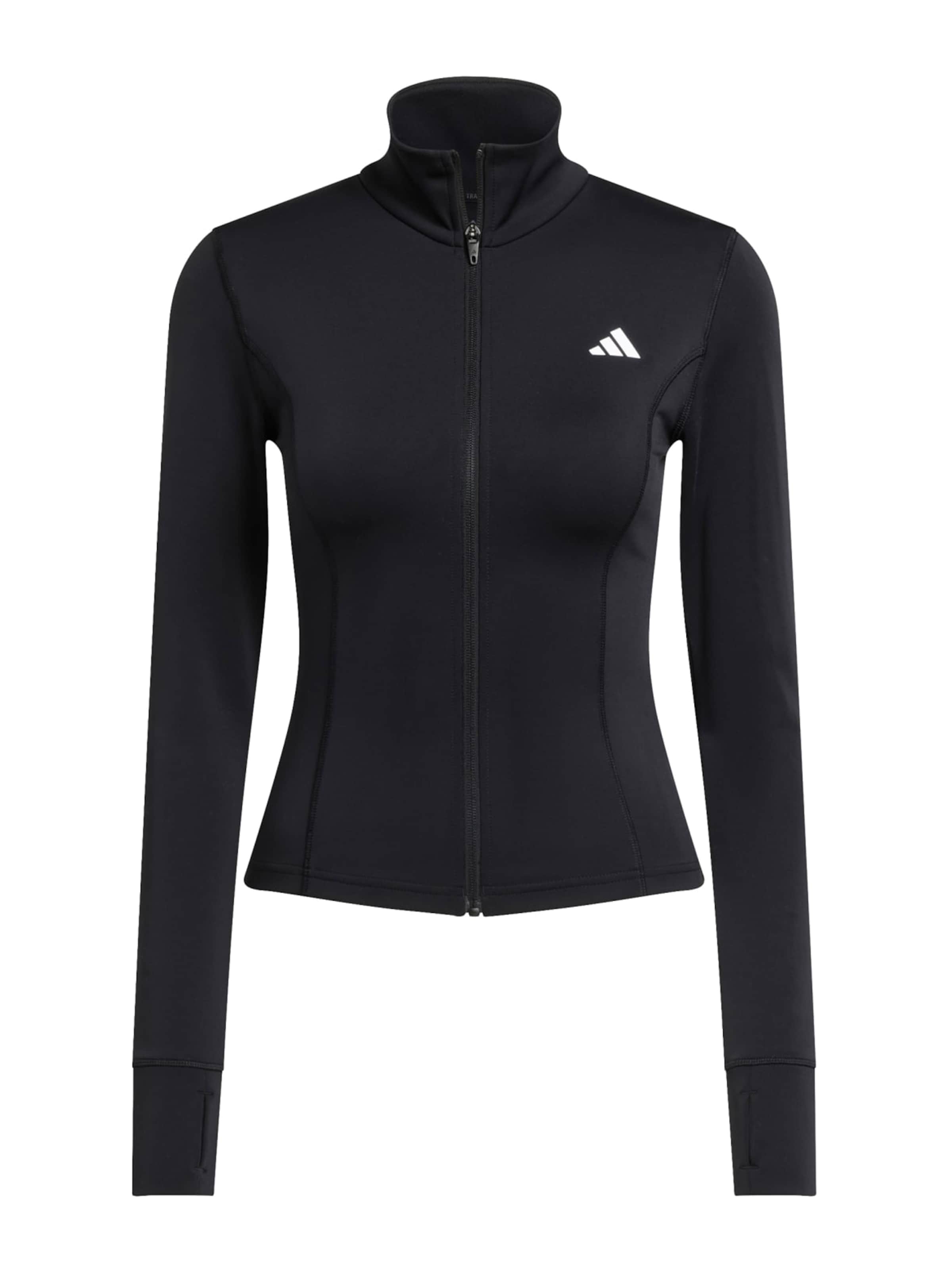 Veste de survêtement 'Opt Ess' ADIDAS PERFORMANCE en noir : devant
