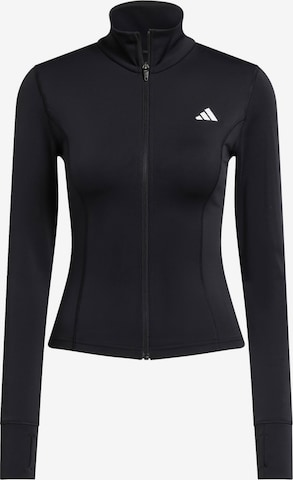 ADIDAS PERFORMANCE Спортивная кофта 'Opt Ess' в Черный: спереди