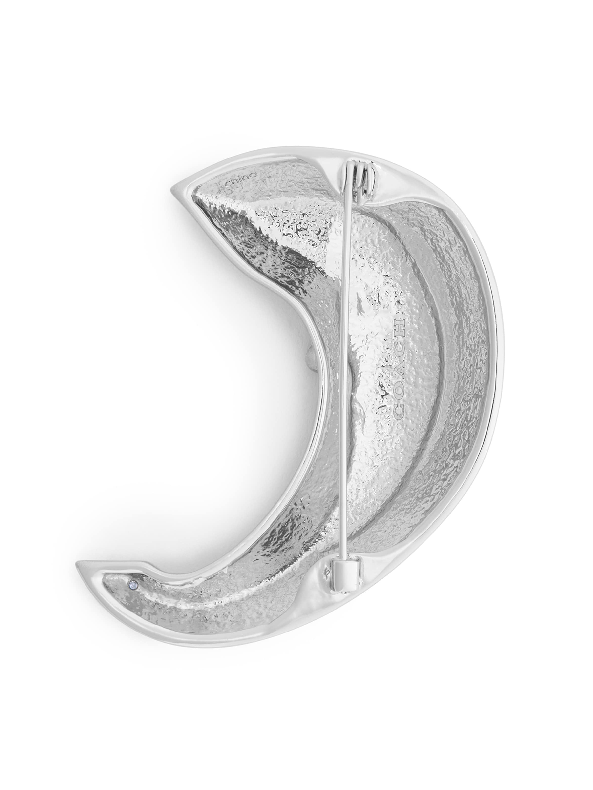 Broche 'Runway Halbmond' COACH en argent