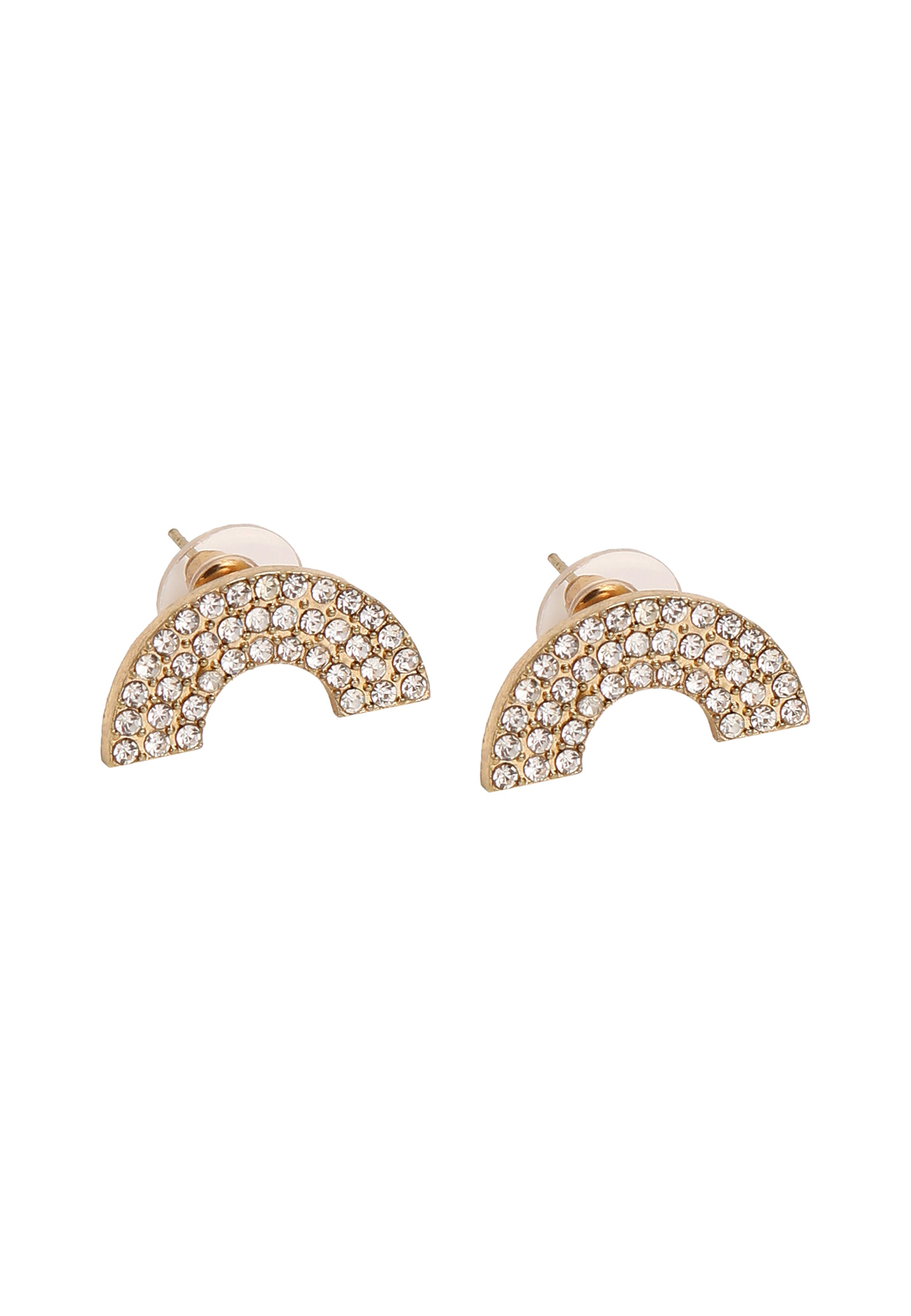 Boucles d'oreilles 'Decima' SOHI en argent : devant
