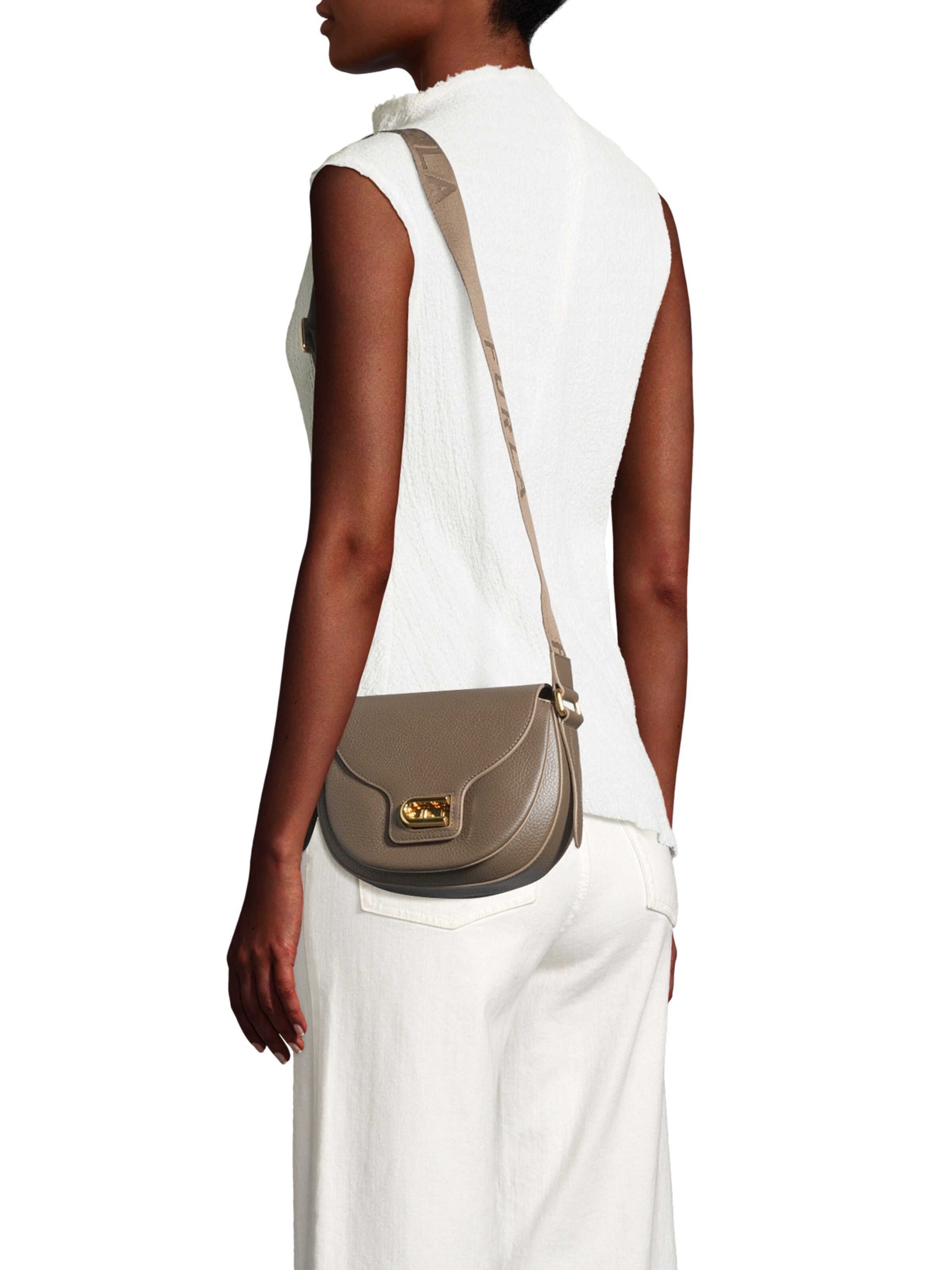 FURLA Сумка через плечо 'LOTUS' в Коричневый: спереди