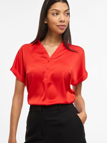 Chemisier 'VIEnna Ravenna' VILA en rouge