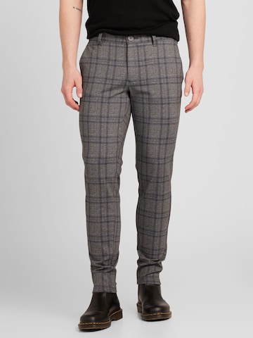 Only & Sons Slim fit Pants 'Mark' in Grey: front