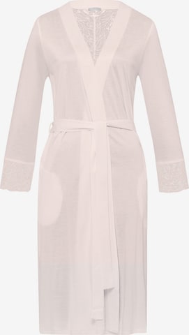 Hanro Dressing Gown ' Elia ' in Pink: front