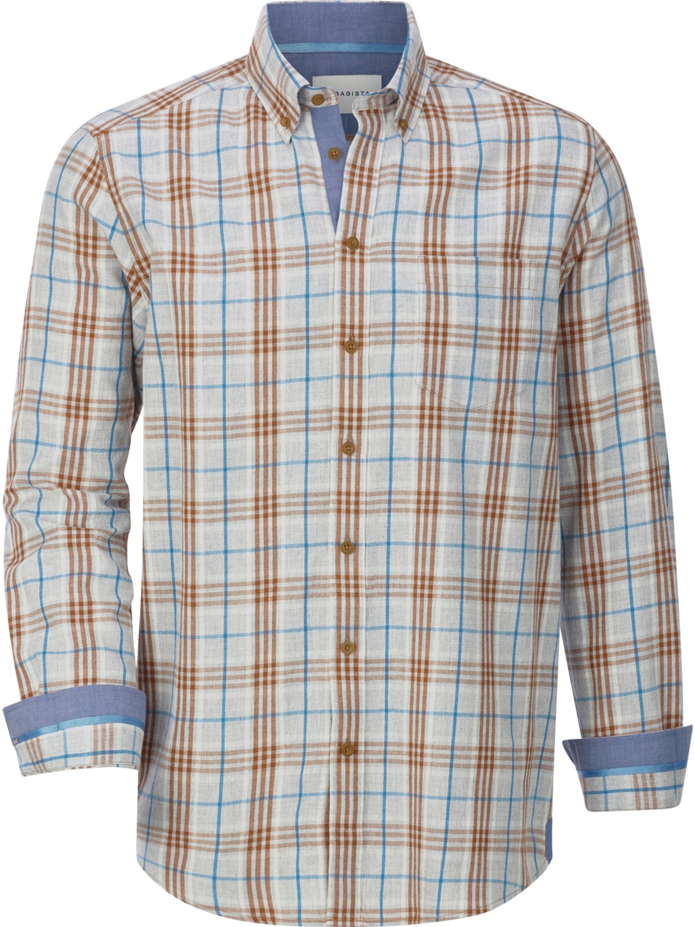 BABISTA Regular fit Button Up Shirt 'Delvano' in Beige: front