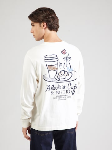 Abercrombie & Fitch Футболка 'CAFE' в Белый: спереди