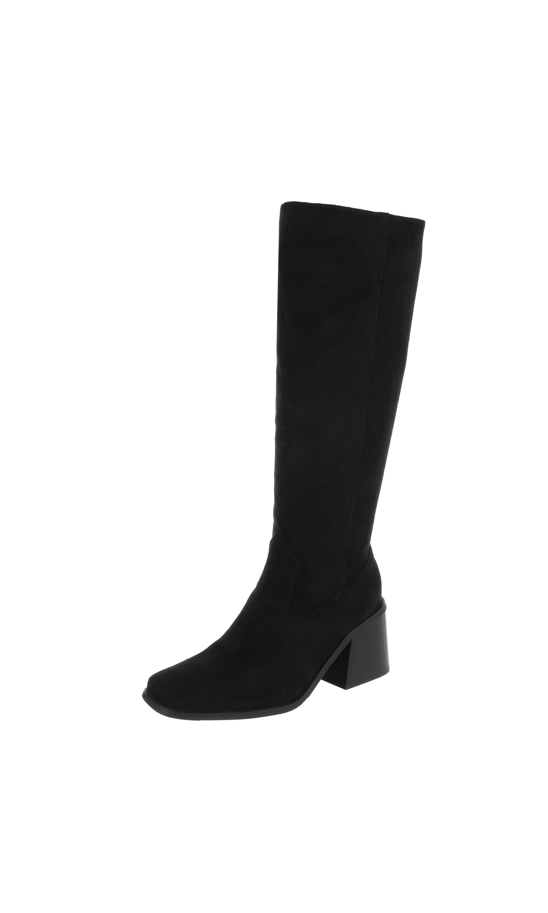 Ital-Design Stiefel in Schwarz: Vorderseite