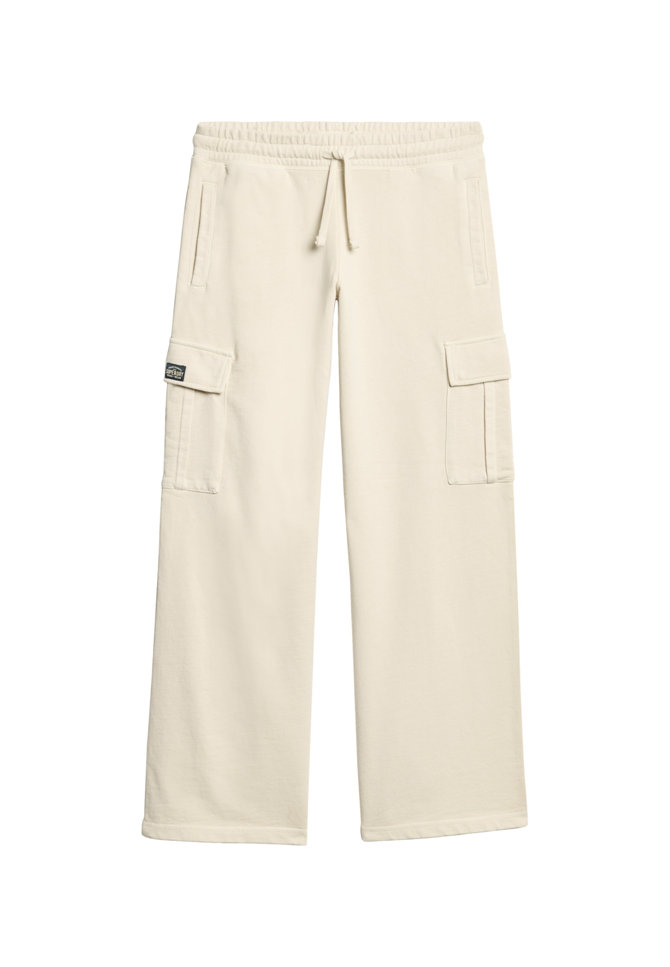 Superdry Pantalon cargo 'Athletic Essentials' en écru, Vue avec produit