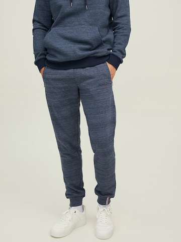 JACK & JONES Tapered Pants 'Gorden Berg' in Blue: front