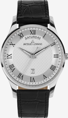 Jacques Lemans Uhr in Schwarz: Vorderseite
