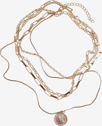 Lanțuri de la Urban Classics pe auriu: față