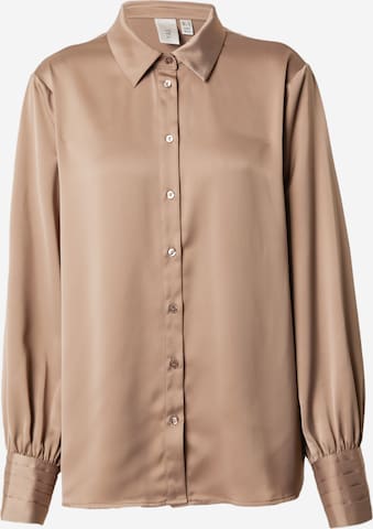 Camicia da donna 'Pella' di YAS in marrone: frontale