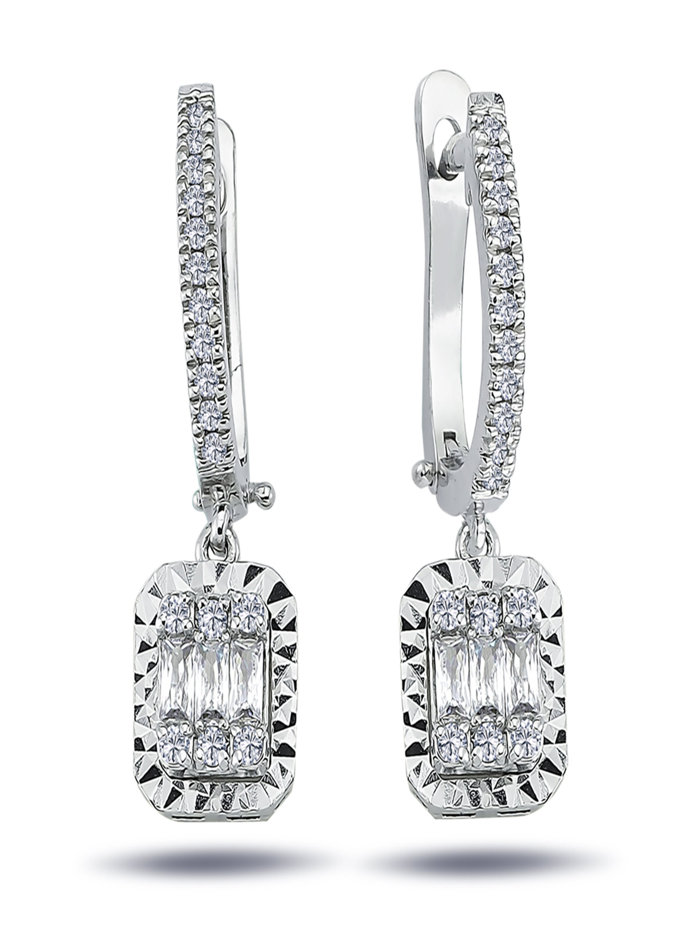 EinStein Diamant Earrings in Gold: front