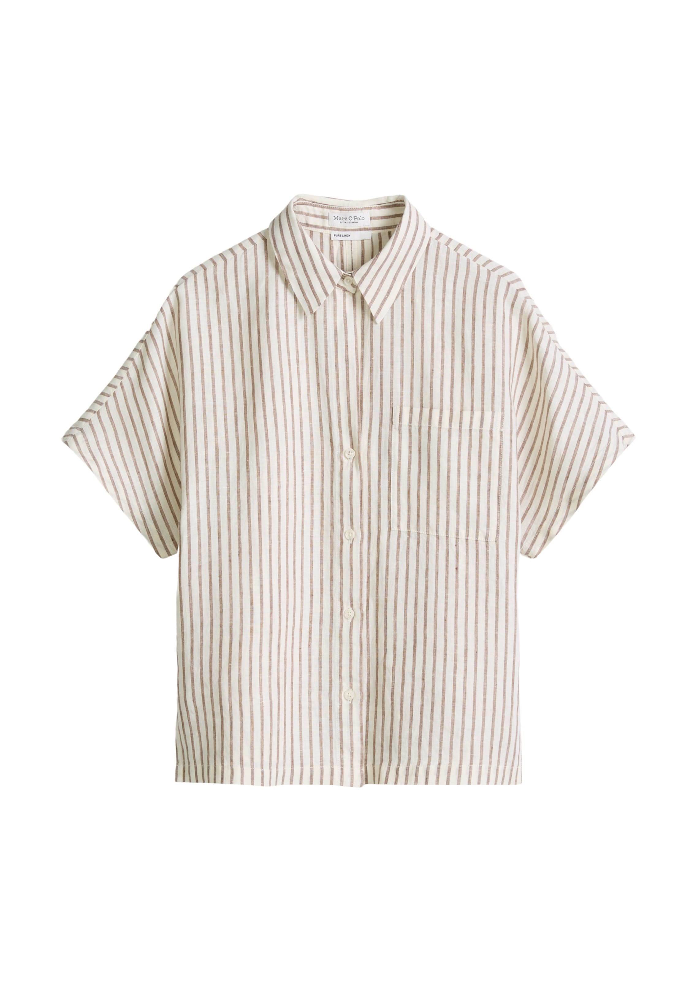 Marc O'Polo Bluse in Braun: Vorderseite