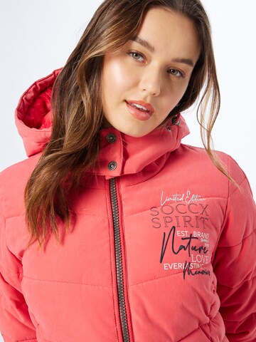 Soccx - Chaqueta de entretiempo en rojo