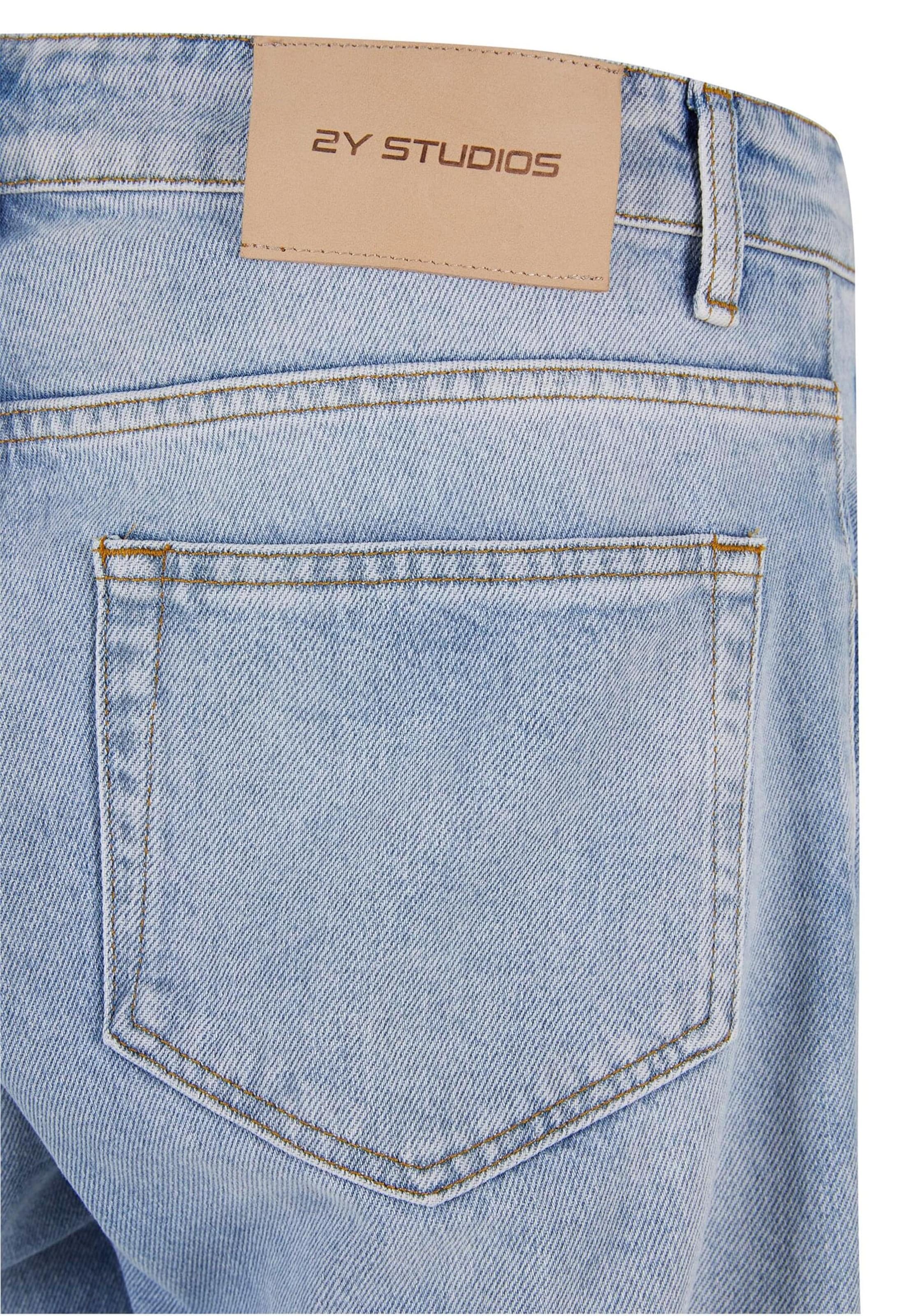 2Y Studios regular Τζιν 'Arun Open Hem' σε μπλε