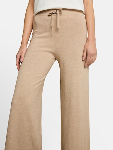 TOM TAILOR Wide leg Broek in Beige
