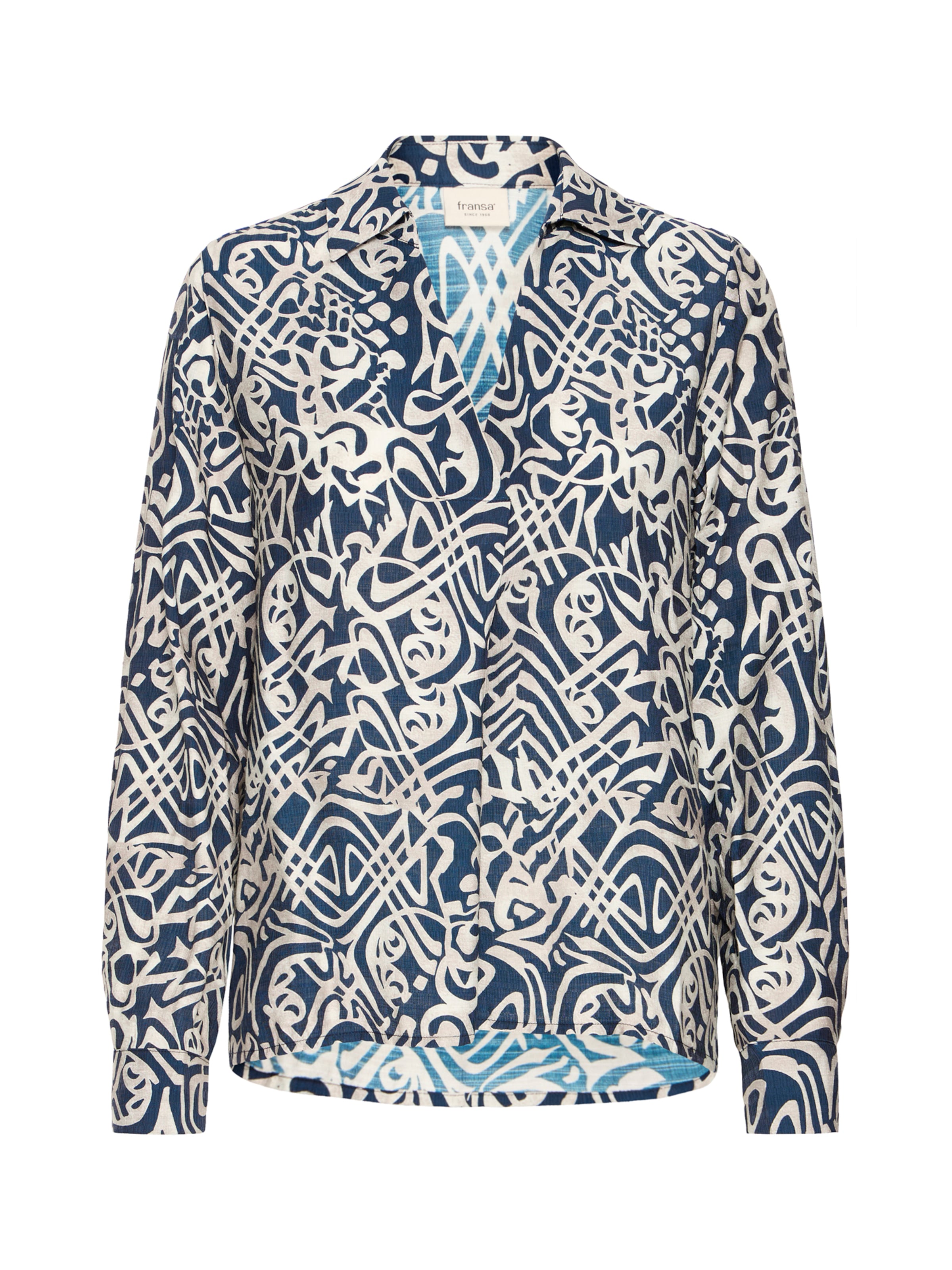 Fransa Bluse 'FRARIANA' i blå: forside