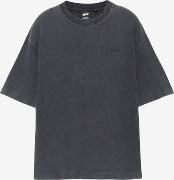 Pull&Bear Shirt 'STWD' in Black: front
