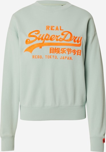 Superdry & Co Sweater majica veličine XS u pastelno zelena / tamno narančasta, Pregled proizvoda
