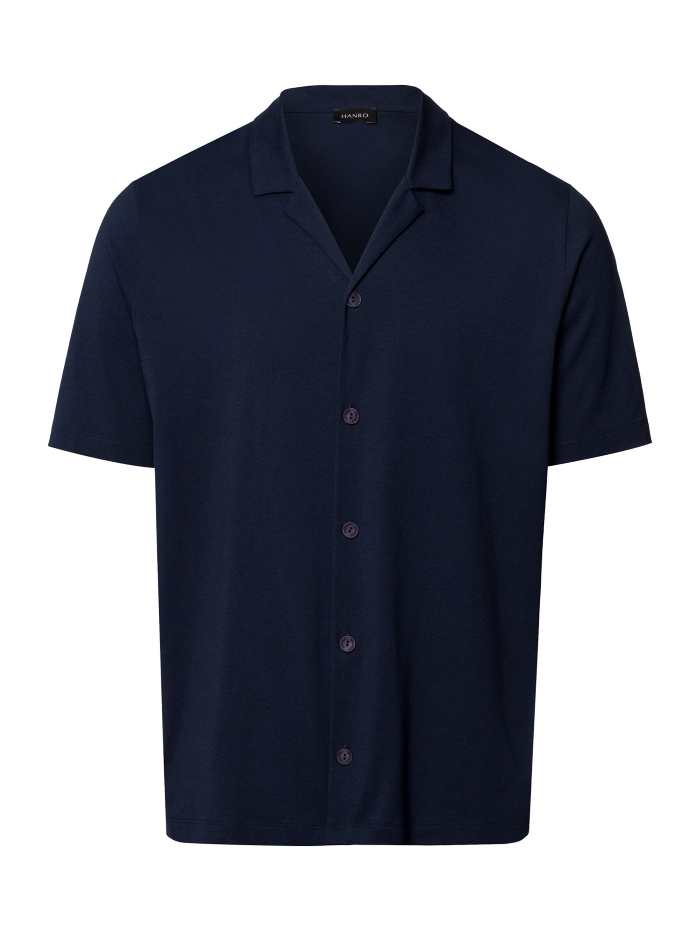 Hanro Shirt ' Night & Day ' in Blue: front