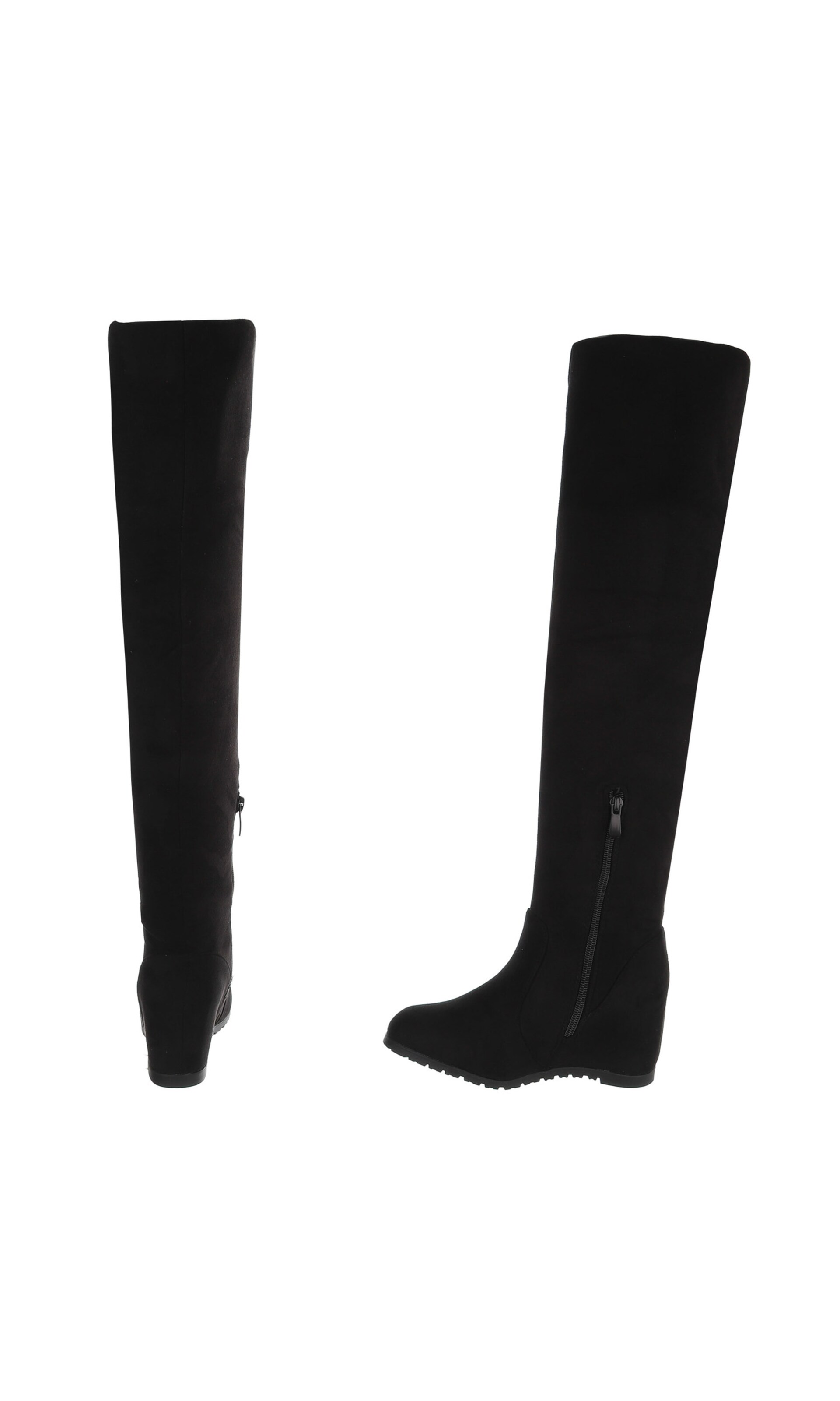 Ital-Design Overknees in Schwarz