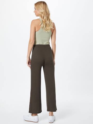 PIECES Wide leg Pants 'MOLLY' in Green
