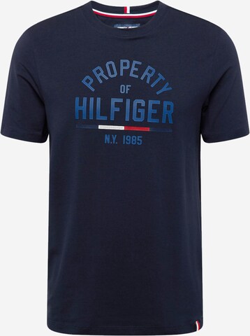 TOMMY HILFIGER - Camisa em azul: frente