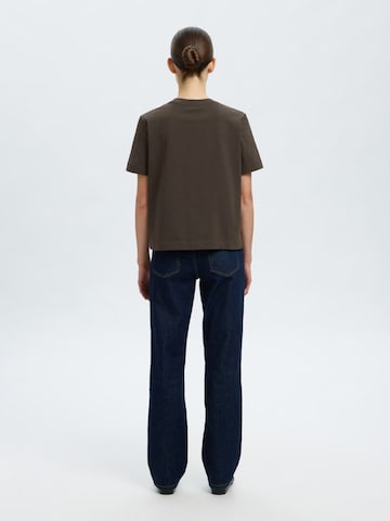 SELECTED Shirt 'SLFEssential' in Brown