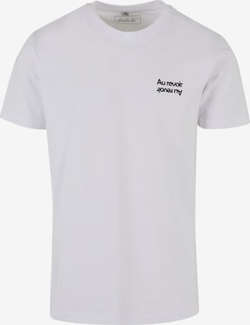 Mister Tee Shirt 'Au Revoir' in White: front