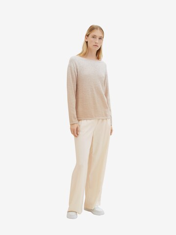 TOM TAILOR Pullover in Beige