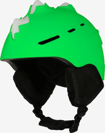 Crazy Safety Helmet 'Bone Spike' in Green: front