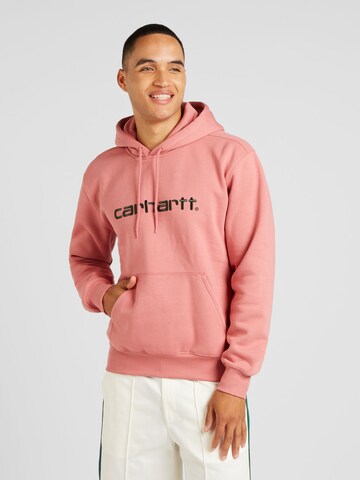 Carhartt WIPSweater majica - roza boja: prednji dio