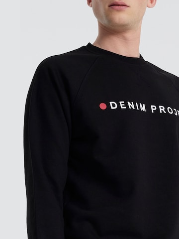 Regular fit Felpa di Denim Project in nero