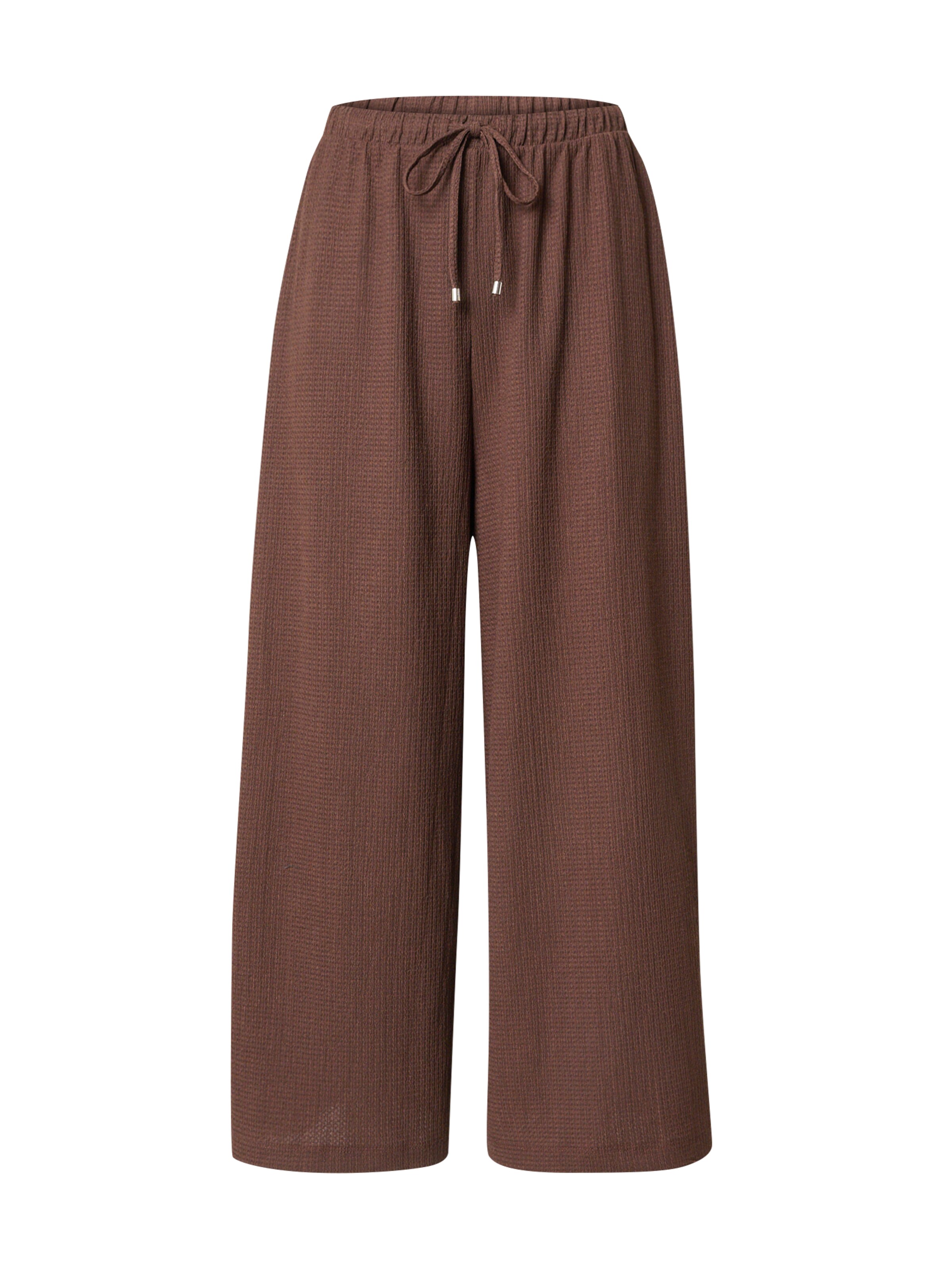 Wide Leg Pantalon à pince s.Oliver en marron : devant