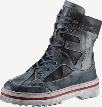 KRISBUT Schnürstiefelette in Blau: Vorderseite