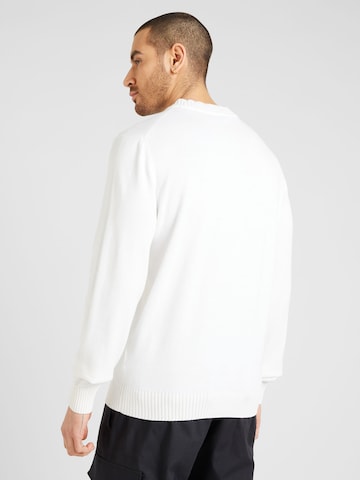 HUGO Blue Sweater 'San Cosmo' in White