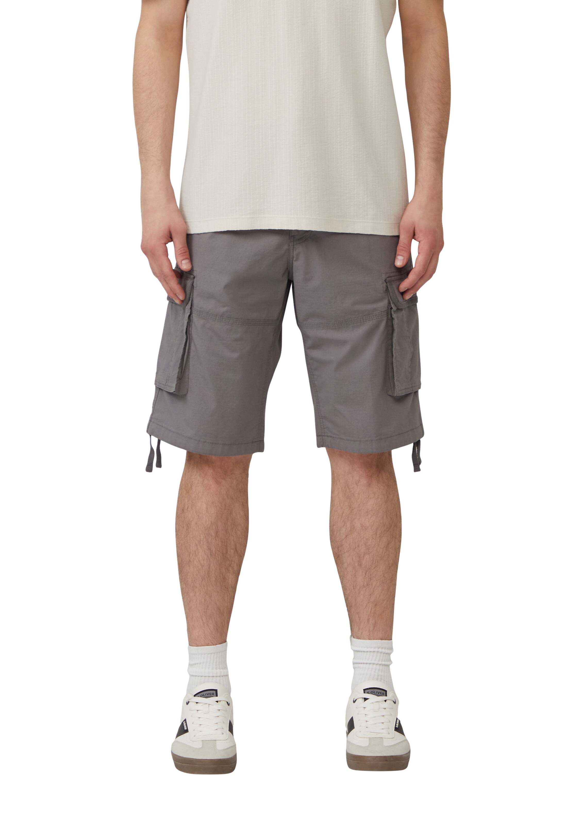 s.Oliver Loose fit Cargo Pants 'File' in Grey