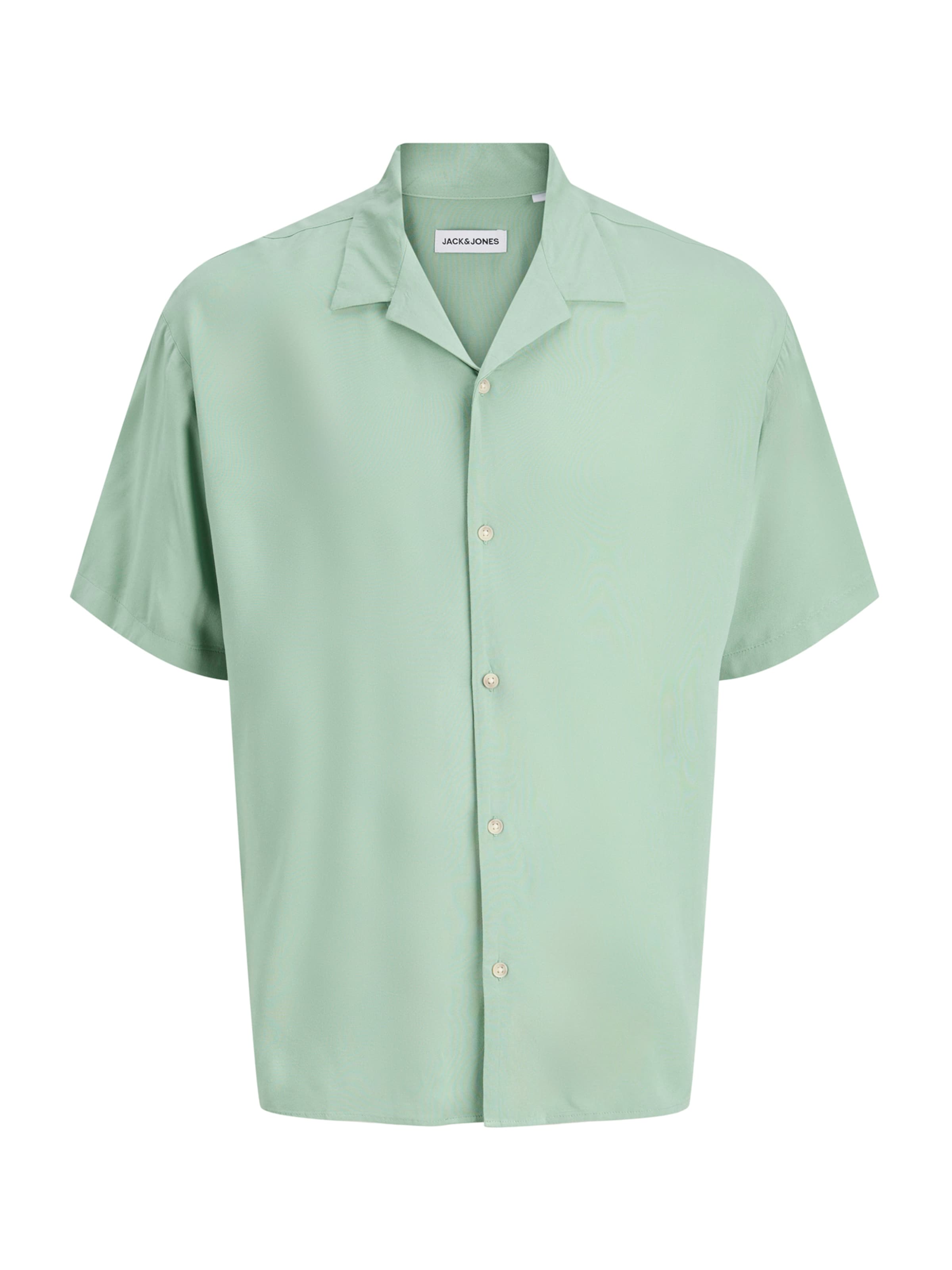 JACK & JONES Классический крой Рубашка 'JJEJEFF' в Зеленый: спереди