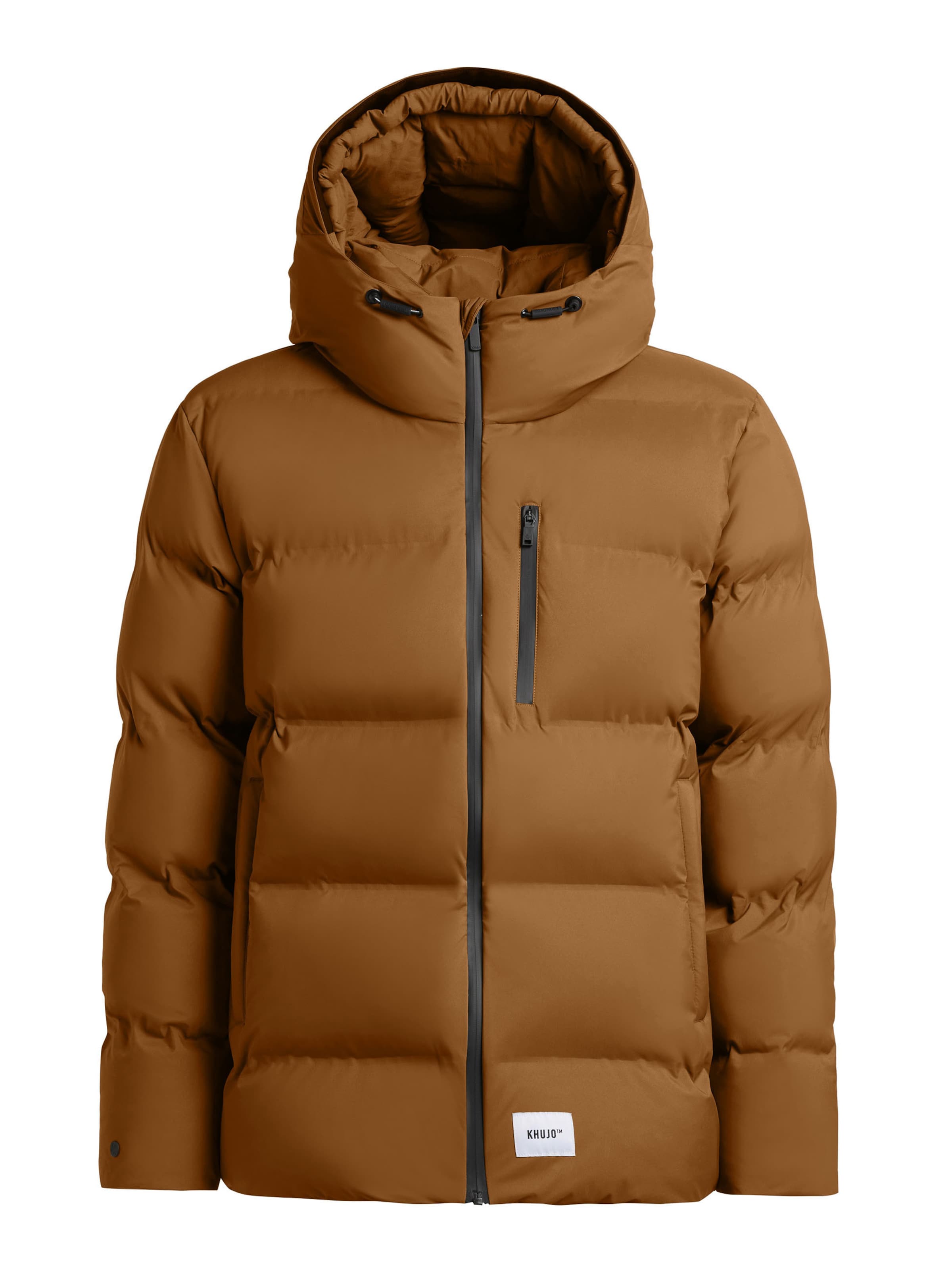 khujo Winter Jacket 'Silas4' in Brown: front