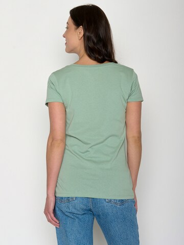 GREENBOMB T-Shirt 'Loves Hot Dog' in Grün