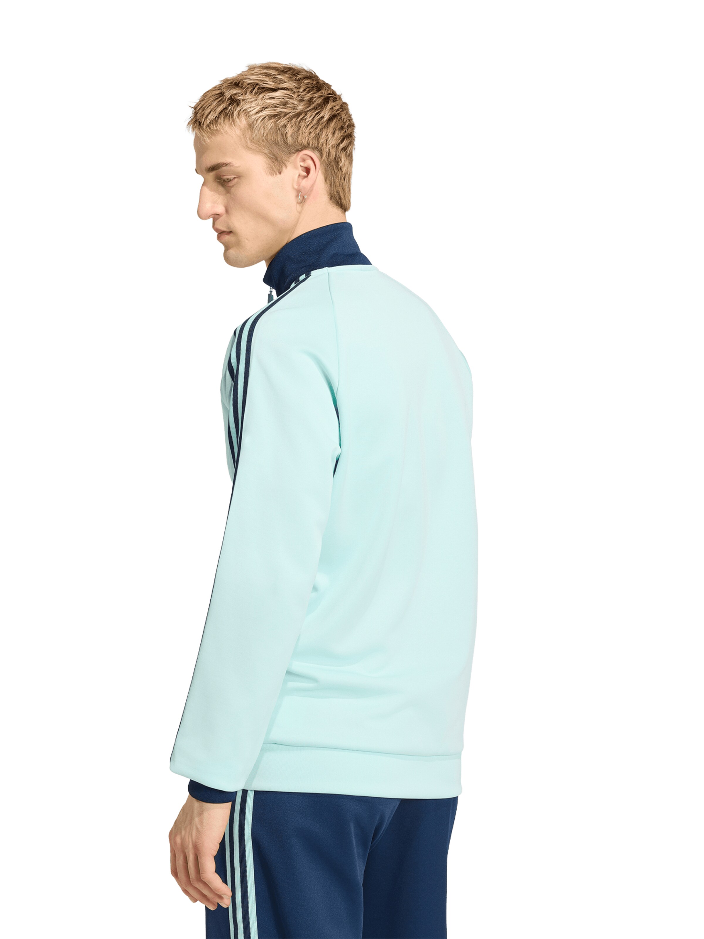 ADIDAS ORIGINALS Athletic Jacket in Blue