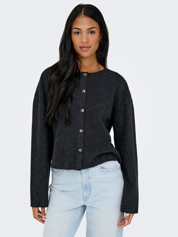 ONLY Strickjacke 'ONLMATTY' in Grau: Vorderseite