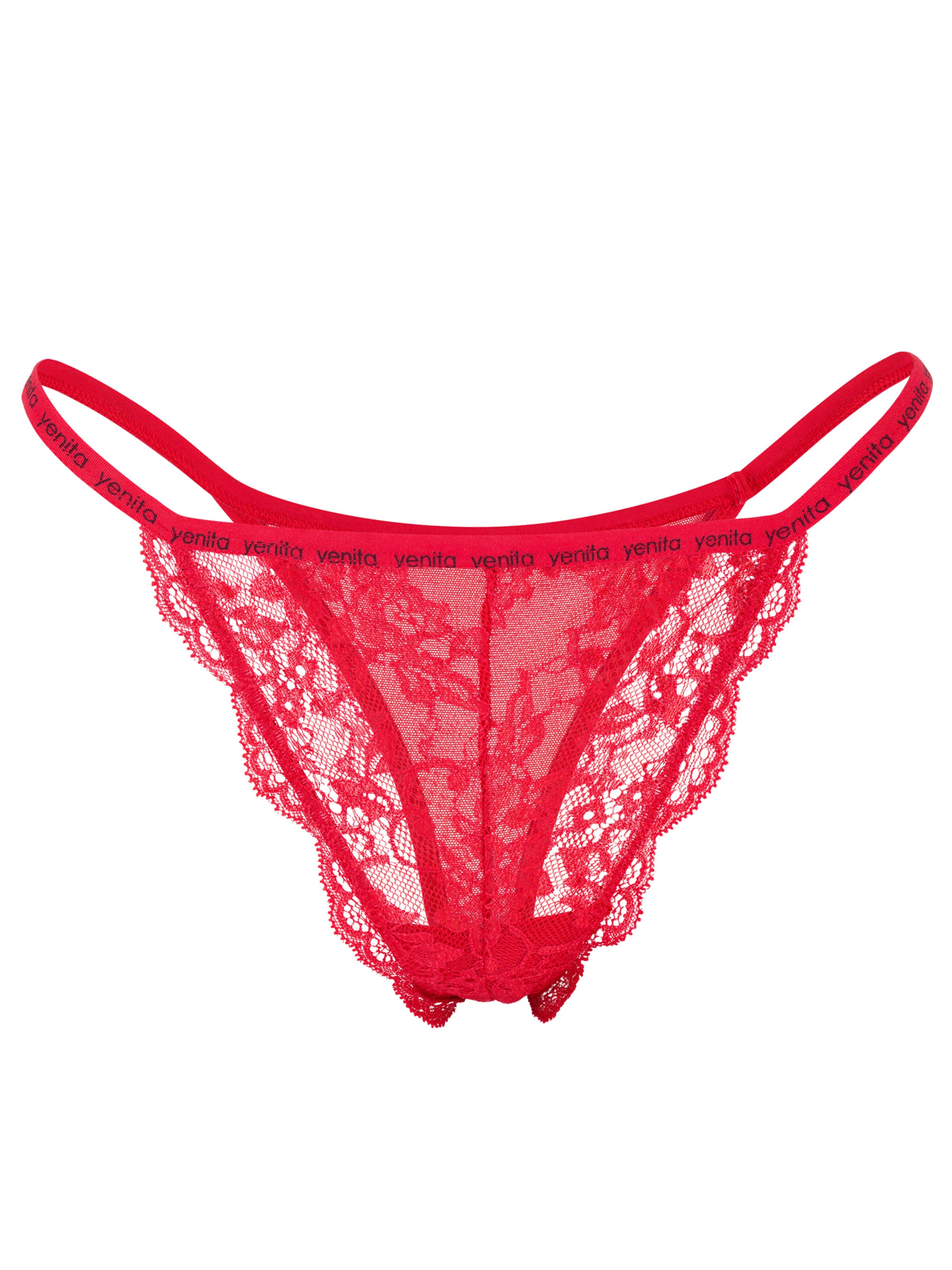 Yenita String in Rood: voorkant