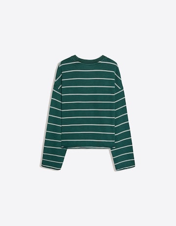 Bershka Суичър в зелено