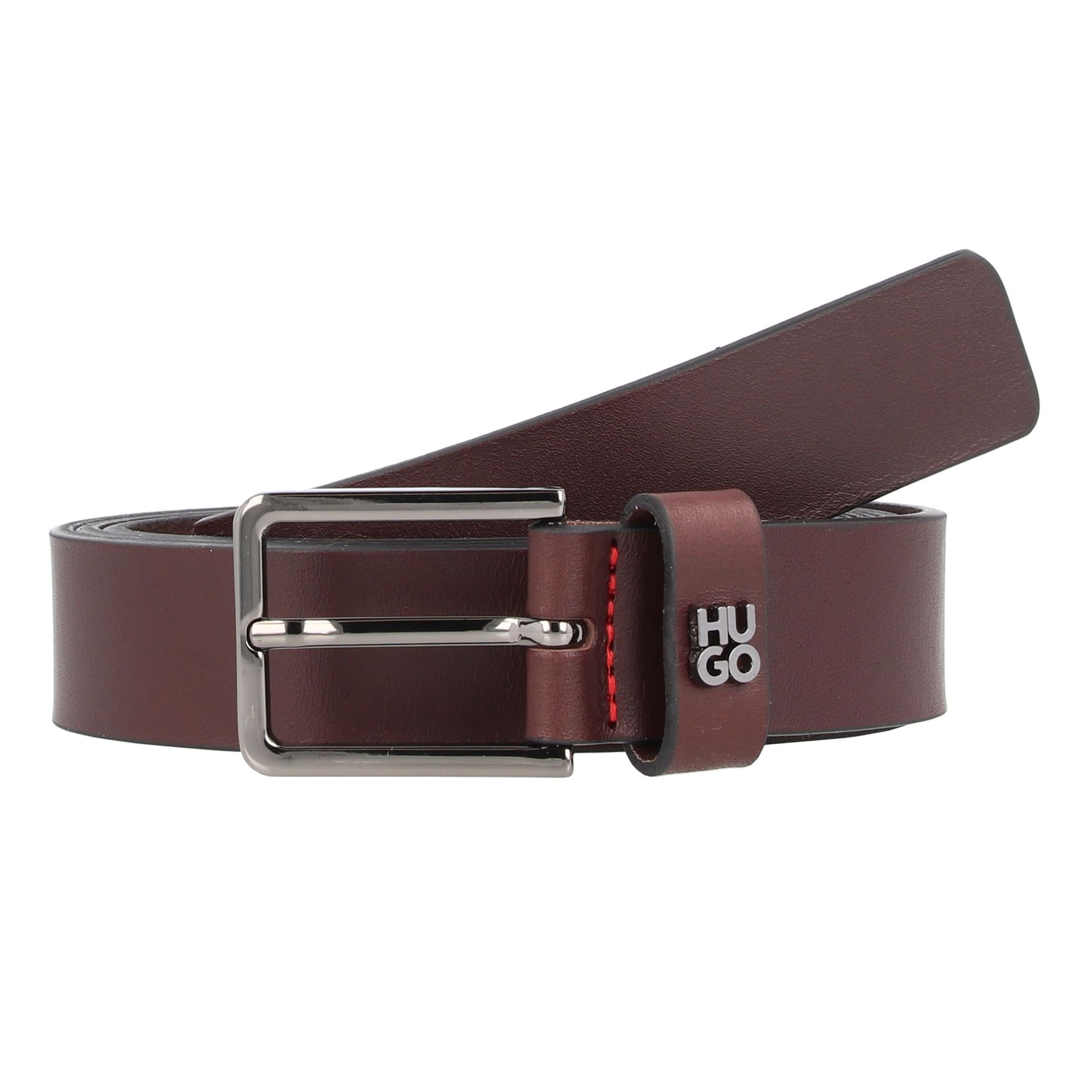 Ceinture 'Gael' HUGO en marron : devant